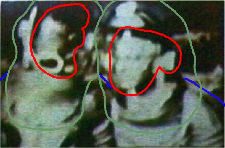 Billy and Ptaah, with helmets and suits...
